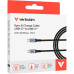 Дата кабель USB-C to USB-C 1.2m 60W black Verbatim (31845) – Verbatim (вид 2)