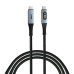 Дата кабель USB-C to USB-C 1.2m with display 100W black Verbatim (31848) – Verbatim