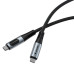 Дата кабель USB-C to USB-C 1.2m with display 100W black Verbatim (31848) – Verbatim (вид 1)