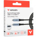 Дата кабель USB-C to USB-C 1.2m with display 100W black Verbatim (31848) – Verbatim (вид 2)