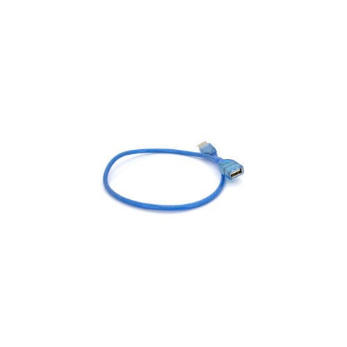 Дата кабель USB 2.0 AM/AF 0.5m transparent blue Voltronic (YT-AM/AF-0,5TBL) – Voltronic (вид 2)