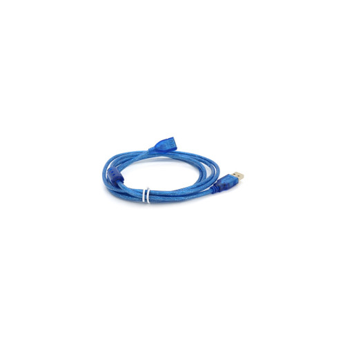 Дата кабель USB 2.0 AM/AF 1.8m ferrite transparent blue Voltronic (YT-AM/AF-1.8TBL) – Voltronic