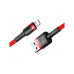 Дата кабель USB 2.0 AM to Lightning 1.0m Cafule 2.4A red+red Baseus (CALKLF-B09) – Baseus (вид 2)
