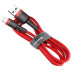 Дата кабель USB 2.0 AM to USB-C 1.0m Cafule 3A red+red Baseus (CATKLF-B09) – Baseus