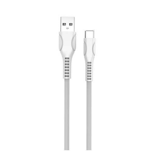 Дата кабель USB 2.0 AM to USB-C 1.0m line-drawing white ColorWay (CW-CBUC029-WH) – ColorWay (вид 1)