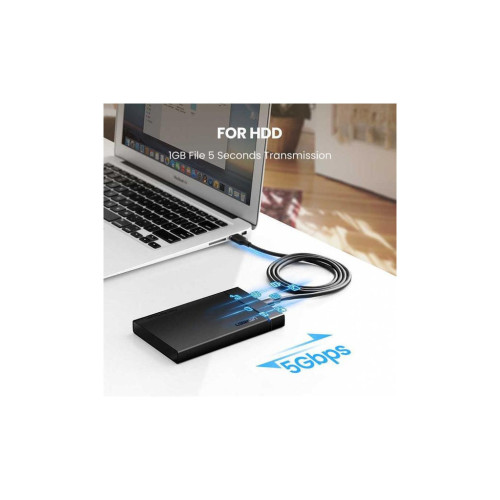 Дата кабель USB 3.0 AM to Type-C 1.0m US184 Black Ugreen (20882) – UGREEN (вид 2)