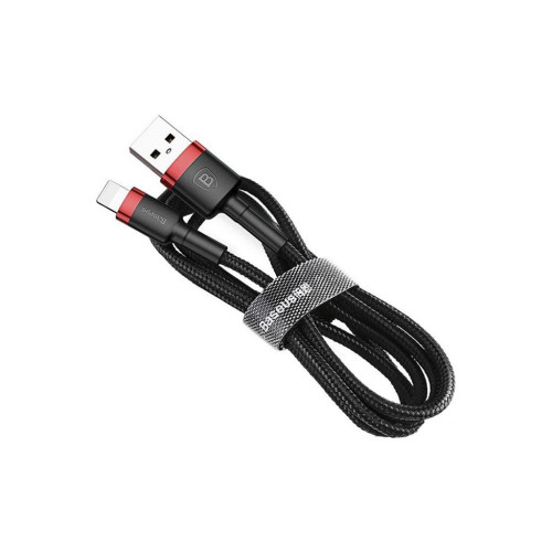 Дата кабель USB 2.0 AM to Lightning 3.0m 2.0A red-black Baseus (CALKLF-R91) – Baseus