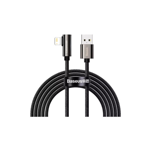 Дата кабель USB 2.0 AM to Lightning 1.0m CALCS 2.4A 90 Legend Series Elbow Black Baseus (CALCS-01) – Baseus