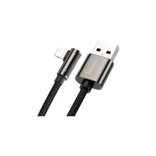 Дата кабель USB 2.0 AM to Lightning 1.0m CALCS 2.4A 90 Legend Series Elbow Black Baseus (CALCS-01) – Baseus (вид 1)