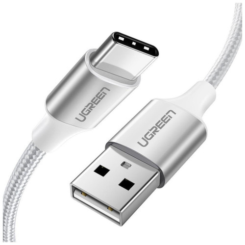 Дата кабель USB 2.0 AM to USB-C 1.5m 3.0A 18W US288 White Ugreen (60132) – UGREEN