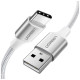 Дата кабель USB 2.0 AM to USB-C 2.0m 3.0A 18W US288 White Ugreen (60133)
