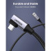 Дата кабель USB 3.0 AM to USB-C 1.0m 60W US385 90° Black Ugreen (20299) – UGREEN (вид 2)