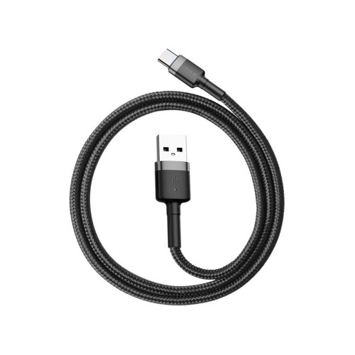 Дата кабель USB 2.0 AM to USB-C 2.0m 2A Gray-Black Baseus (CATKLF-CG1) – Baseus