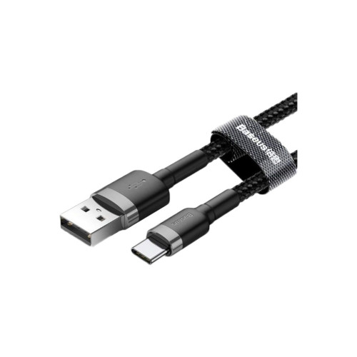 Дата кабель USB 2.0 AM to USB-C 2.0m 2A Gray-Black Baseus (CATKLF-CG1) – Baseus (вид 1)