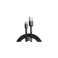 Дата кабель USB 2.0 AM to USB-C 3.0m 2A Gray-Black Baseus (CATKLF-UG1)