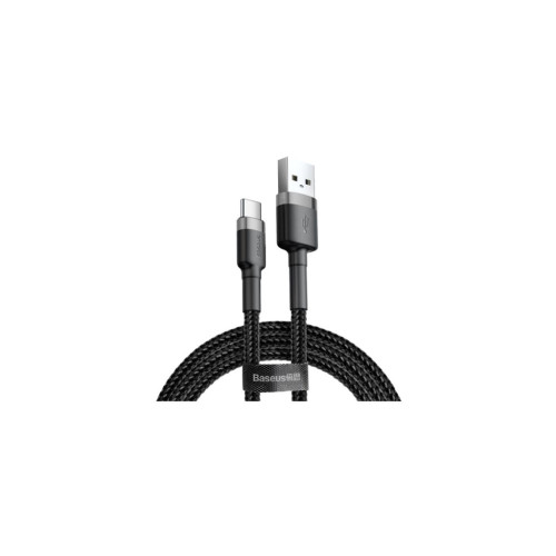 Дата кабель USB 2.0 AM to USB-C 3.0m 2A Gray-Black Baseus (CATKLF-UG1) – Baseus