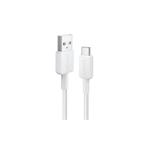 Дата кабель USB 2.0 AM to Type-C 1.8m 322 White Anker (A81H6H21) – Anker