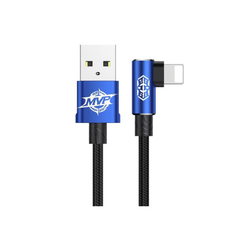 Дата кабель USB 2.0 AM to Lightning 1.0m 2A MVP Elbow Blue Baseus (CALMVP-03) – Baseus