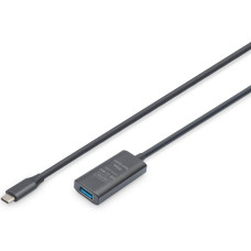 Дата кабель USB 3.2 AF to USB-C 10.0m Gen1 Active 5G Digitus (DA-73111)