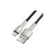 Дата кабель USB 2.0 AM to Lightning 1.0m Cafule Metal 2.4A black Baseus (CALJK-A01)