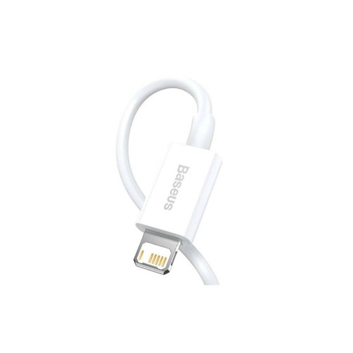 Дата кабель USB 2.0 AM to Lightning 1.5m Superior Fast Charging 2.4A white Baseus (CALYS-B02) – Baseus (вид 1)