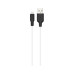Дата кабель USB 2.0 AM to Lightning 1.0m 2.4A silicone X21 black+white HOCO (6931474711816) – HOCO