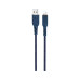Дата кабель USB 2.0 AM to Lightning 1.0m 2.4A nylon X59 blue HOCO (6931474744883) – HOCO