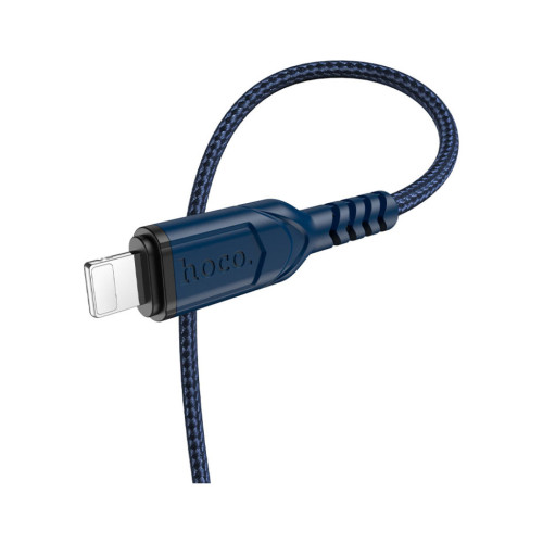 Дата кабель USB 2.0 AM to Lightning 1.0m 2.4A nylon X59 blue HOCO (6931474744883) – HOCO (вид 1)