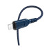 Дата кабель USB 2.0 AM to Lightning 1.0m 2.4A nylon X59 blue HOCO (6931474744883) – HOCO (вид 1)