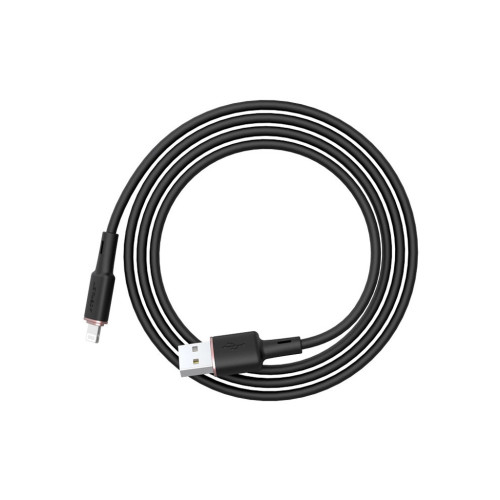 Дата кабель USB 2.0 AM to Lightning 1.2m 2.4A silicone C2-02 black Acefast (AFC2-02B) – Acefast (вид 2)