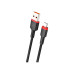 Дата кабель USB-C to USB-C 1.0m 2.4A X203 black WUW (6972573336203) – WUW