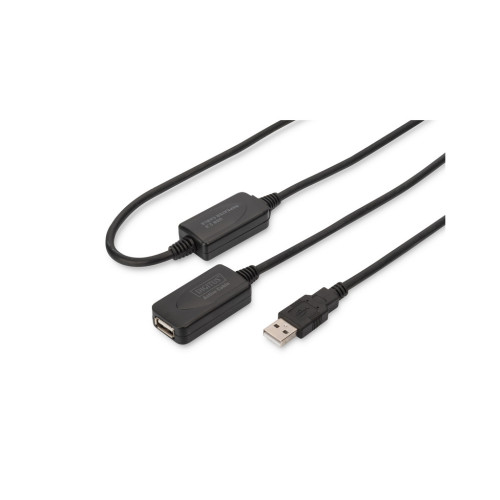 Дата кабель USB 2.0 AM/AF 20.0 m active Digitus (DA-73102) – DIGITUS