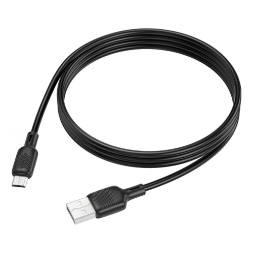 Дата кабель USB 2.0 AM to USB-C 1.0m 60W silicone black BOROFONE (6941991115455) – BOROFONE