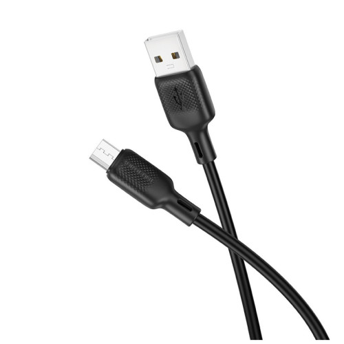 Дата кабель USB 2.0 AM to USB-C 1.0m 60W silicone black BOROFONE (6941991115455) – BOROFONE (вид 2)