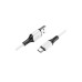 Дата кабель USB 2.0 AM to USB-C 1.0m 3A silicone white BOROFONE (6974443384796) – BOROFONE