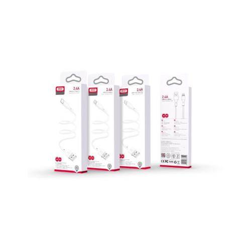 Дата кабель USB 2.0 AM to Micro 5P 1.0m 2.4A XO (CB-23UM) – XO (вид 1)