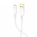 Дата кабель USB 2.0 AM to USB-C 1.0m 2.4A silicone white Denmen (DM-D06T-WH) – Denmen