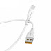 Дата кабель USB 2.0 AM to USB-C 1.0m 2.4A silicone white Denmen (DM-D06T-WH) – Denmen (вид 1)