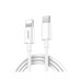 Дата кабель USB-C to Lightning 1.0m PD18W white Denmen (DM-D10L-WH) – Denmen