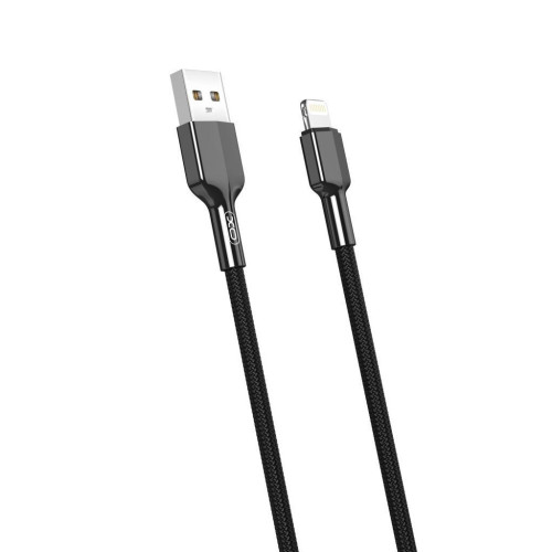Дата кабель USB 2.0 AM to Lightning 1.0m 2.4A black XO (NB182-L-1-BK) – XO
