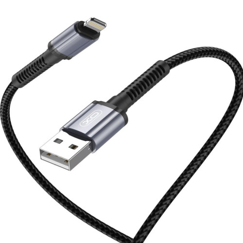 Дата кабель USB 2.0 AM to Lightning 1.0m 2.4A black XO (NB215-L-1-BK) – XO (вид 1)