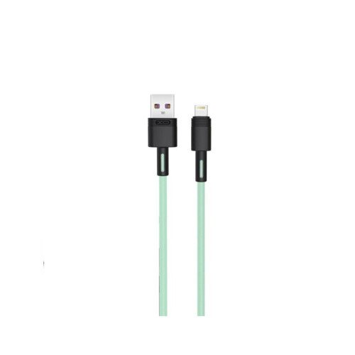 Дата кабель USB 2.0 AM to Lightning 1.0m 5A green XO (NB166-L-1-GR) – XO