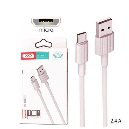 Дата кабель USB 2.0 AM to Micro 5P 1.0m 2.4A pink XO (NB156-M-PN) – XO (вид 1)