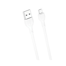Дата кабель USB 2.0 AM to Micro 5P 1.0m 2.1A white XO (NB200-M-WH)