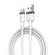 Дата кабель USB 2.0 AM to Micro 5P 1.0m 2.1A silicone white XO (NB208-M-WH)