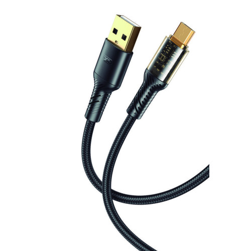 Дата кабель USB 2.0 AM to Micro 5P 1.0m 2.4A black XO (NB229-M-1-BK) – XO