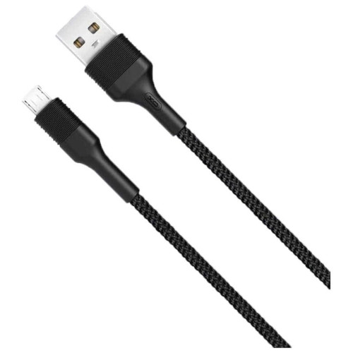 Дата кабель USB 2.0 AM to Micro 5P 1.0m 2.1A black XO (NB51-M-1-BK) – XO (вид 2)