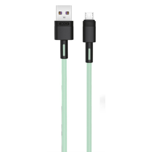 Дата кабель USB 2.0 AM to Micro 5P 1.0m 5A green XO (NB166-M-1-GR) – XO