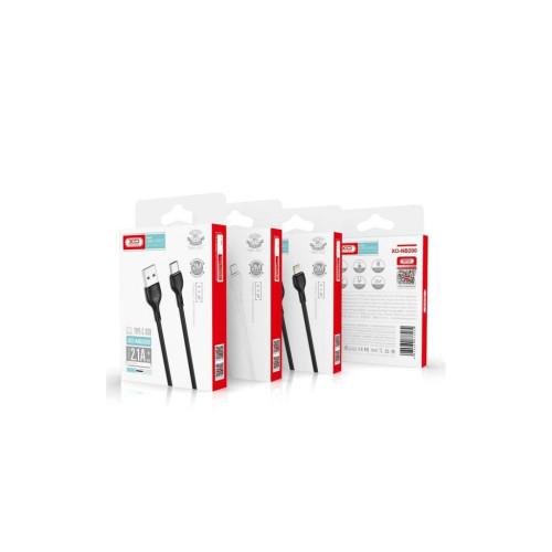 Дата кабель USB 2.0 AM to USB-C 1.0m 2.1A black XO (XO-NB200-TC-1-BK) – XO (вид 2)