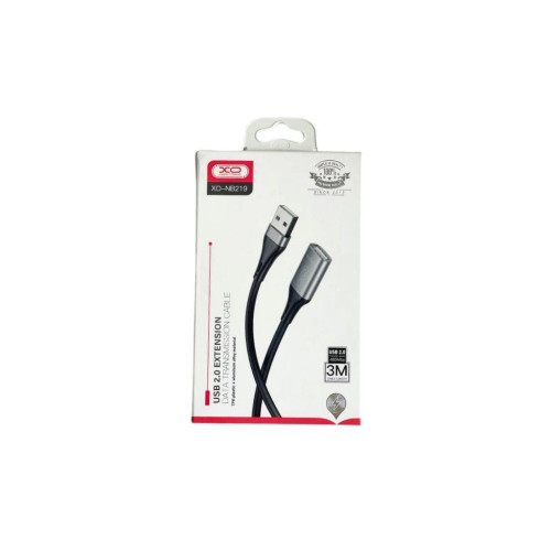 Дата кабель USB 2.0 AM/AM 3.0m black XO (NB-219-USB-3m) – XO (вид 1)